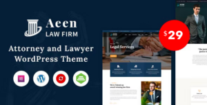Aeen - Luật sư và Luật sư WordPress Theme