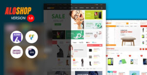 Alo Shop - Chủ đề WordPress WooC Commerce đáp ứng RTL của Mega Market
