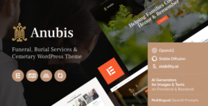 Anubis - Chủ đề WordPress về Dịch vụ Tang lễ & An táng