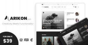 Arikon - Một chủ đề tạp chí và blog WordPress đáp ứng