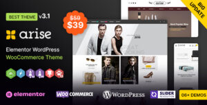 Arise WP - Chủ đề đáp ứng WooC Commerce đa năng