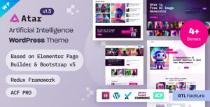 Atar - Chủ đề WordPress Elementor của Công ty khởi nghiệp AI