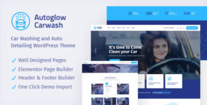 Autoglow - Chủ đề WordPress rửa xe