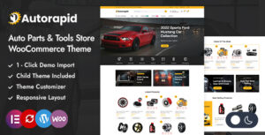 Autorapid - Chủ đề đáp ứng của Cửa hàng ô tô và công cụ Elementor WooC Commerce