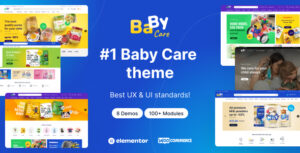 BabyCare - Chủ đề WordPress WooC Commerce dành cho trẻ em của Cửa hàng trẻ em