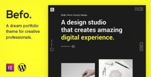 Befo - Chủ đề portfolio dành cho người sáng tạo