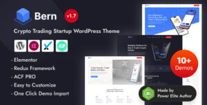Bern - Chủ đề WordPress của Elementor giao dịch tiền điện tử và chứng khoán