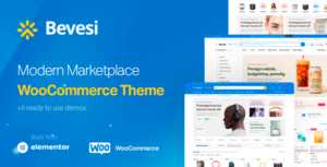 Bevesi - Chủ đề WooC Commerce dành cho nhiều nhà cung cấp và thị trường