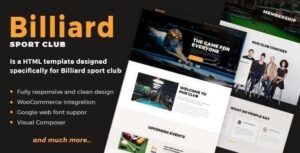 Bi-a - Chủ đề WordPress thể thao sáng tạo