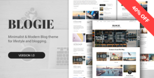Blogie - Chủ đề blog WordPress tối giản