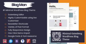 Blogman - Chủ đề blog WordPress tối giản dành cho cá nhân