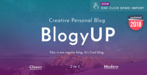 BlogyUP - Chủ đề blog WordPress cá nhân sáng tạo