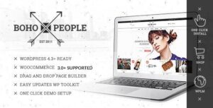 Bohopeople - Cửa hàng/cửa hàng thương mại điện tử độc đáo Chủ đề bán hàng Woocommerce cho quần áo Thời trang, Phong cách sống