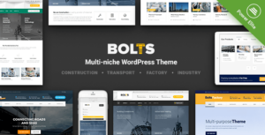 Bolts - Chủ đề WordPress về Xây dựng, Giao thông và Kinh doanh tương tự