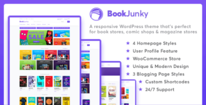 BookJunky - Cửa hàng sách WooC Commerce dành cho WordPress