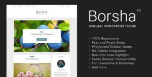Borsha - Chủ đề blog tối giản đáp ứng