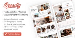 Breadly - Chủ đề khối WordPress tối thiểu được tối ưu hóa cho Adsense với sự hỗ trợ của WooC Commerce