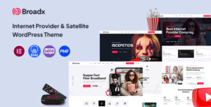 Broadx - Nhà cung cấp Internet & Chủ đề truyền hình vệ tinh WordPress