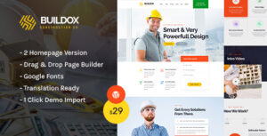 Buildox - Theme WordPress xây dựng và xây dựng