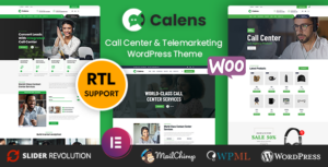Calens - Chủ đề WordPress về dịch vụ trung tâm cuộc gọi