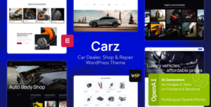 Carz — Chủ đề WordPress về đại lý ô tô, cửa hàng và sửa chữa