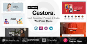 Castora - Chủ đề Podcast WordPress