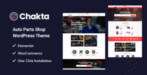 Chakta - Chủ đề WooC Commerce của Cửa hàng Phụ tùng Ô tô