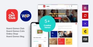 Chít Club | Câu lạc bộ trò chơi trên bàn & Chủ đề WordPress Anticafe