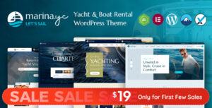 Chủ đề WordPress Câu lạc bộ du thuyền và cho thuê thuyền Marina