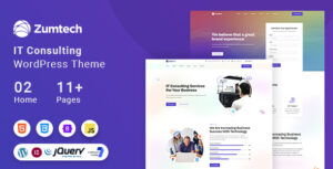 Chủ đề WordPress Công nghệ & Giải pháp CNTT của Zumtech