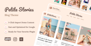 Chủ đề WordPress Petite Stories - Chủ đề blog cá nhân dành cho người có ảnh hưởng