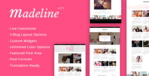 Chủ đề WordPress blog thời trang Madeline