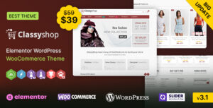 ClassyShop WP - Chủ đề đáp ứng WooC Commerce của Elementor