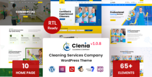Clenia - Dịch vụ dọn dẹp WordPress Theme