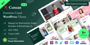 Consan - Chủ đề WordPress Tư vấn & Huấn luyện Nữ tính