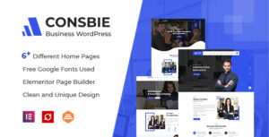 Consbie - Chủ đề WordPress Kinh doanh & Tư vấn Elementor