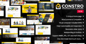 Constro - Chủ đề WordPress kinh doanh xây dựng