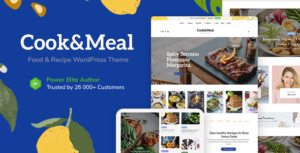 Cook&Meal - Chủ đề WordPress về Blog Thực phẩm & Công thức nấu ăn