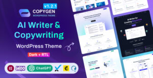 CopyGen - Chủ đề WordPress cho trang đích AI Writer & Copywriting