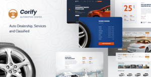 Corify - Chủ đề đại lý và danh sách ô tô WordPress