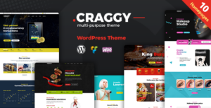 Craggy - Chủ đề WordPress đa năng về giao đồ ăn, dịch vụ và tiền điện tử Bitcoin
