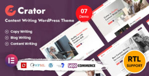 Crator - Chủ đề WordPress viết nội dung và viết quảng cáo