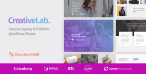 Creative Lab - Studio Portfolio & Design Agency Chủ đề WordPress
