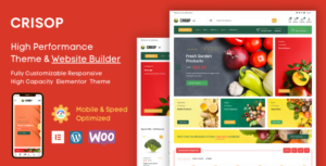 Crisop - Grocery & Organic Food Shop Elementor WooCommerce Theme