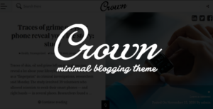 Crown - Chủ đề viết blog tối giản