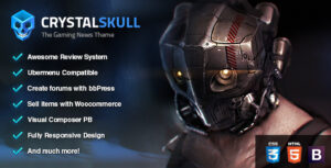 CrystalSkull - Chủ đề WordPress dành cho tạp chí trò chơi