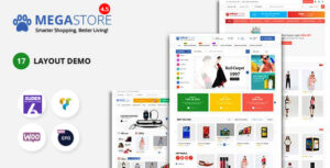 Cửa hàng Mega Marketplace Store RTL Responsive Chủ đề WordPress WooC Commerce