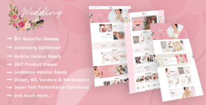 Cửa hàng áo cưới | Chủ đề WordPress Love Paradise WooC Commerce