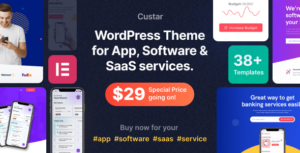 Custar - Chủ đề WordPress phần mềm & ứng dụng