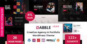 Dabble - Chủ đề WordPress cho Cơ quan sáng tạo & danh mục đầu tư